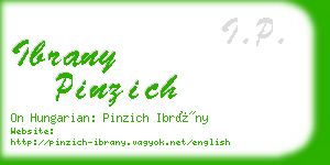 ibrany pinzich business card
